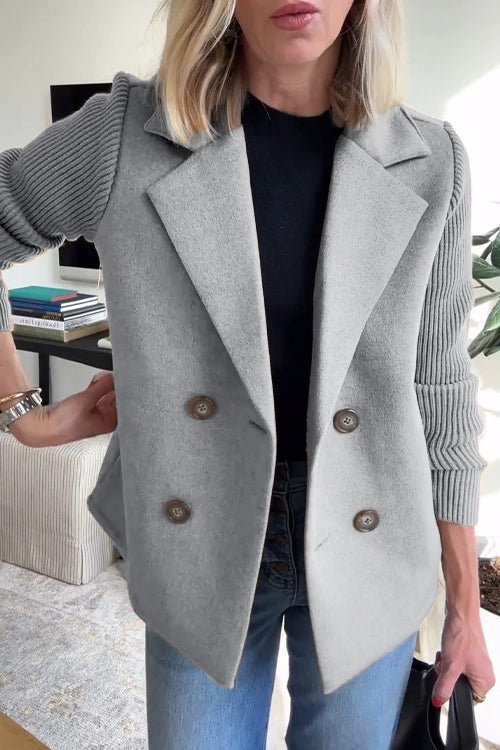 Amora | Blazer Élégant avec Manches Tricotées