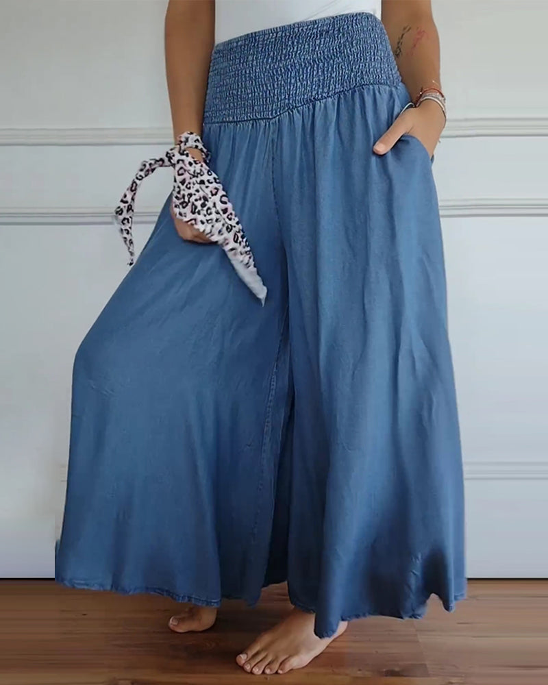 Jasper | Pantalon Fluide à Taille Froncée