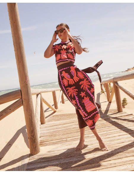 Katia - Top and Printed Skirt Set