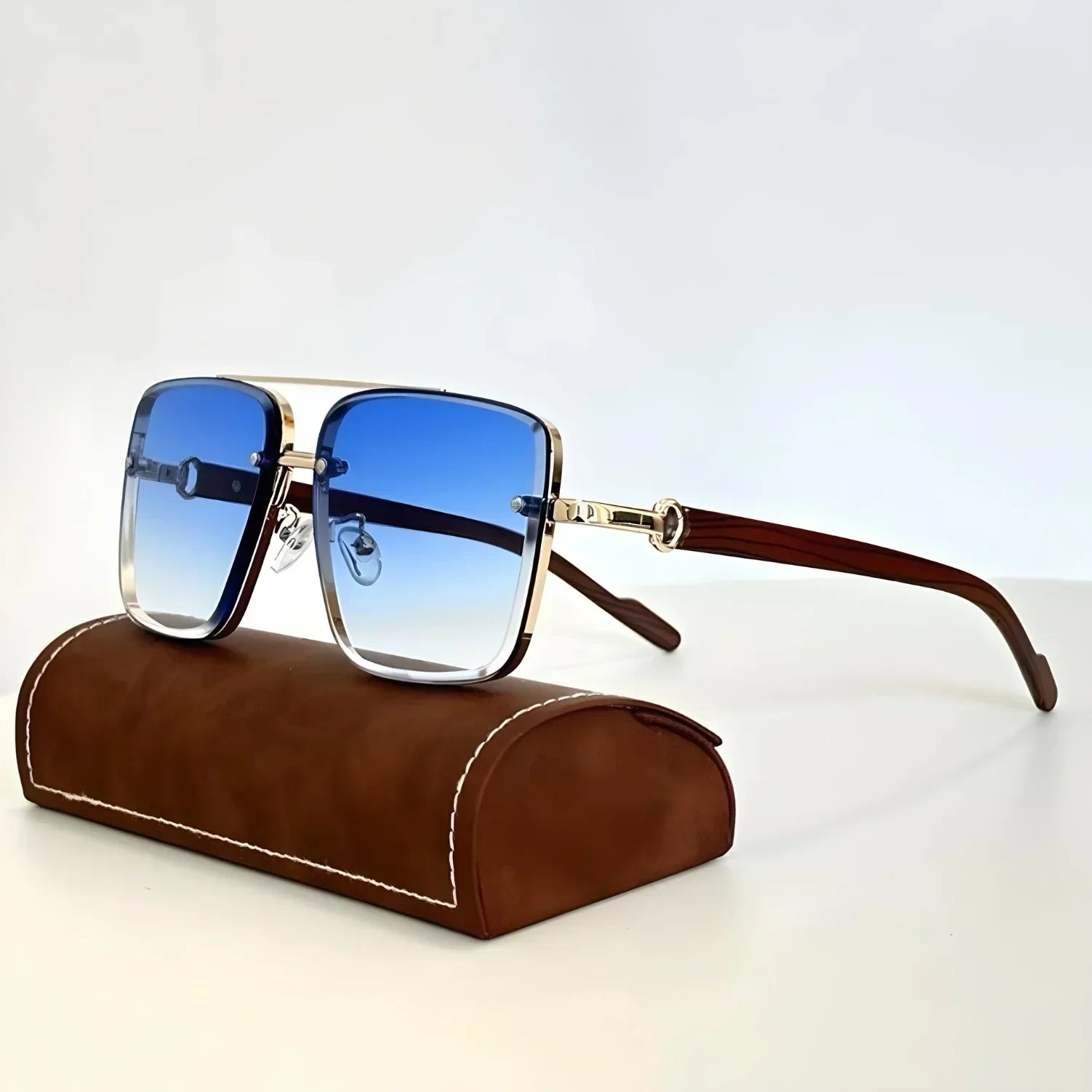 Marcello — Lunettes de soleil en métal et bois