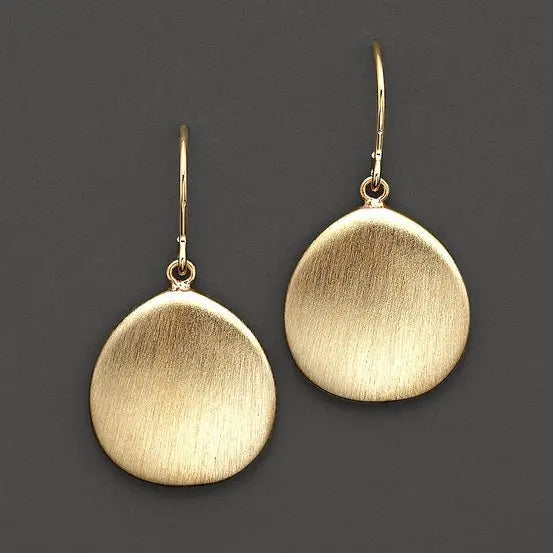 Vintage Goldene Plattenohrringe