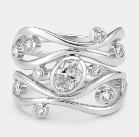 Bague en Pierre de Lune Hertha