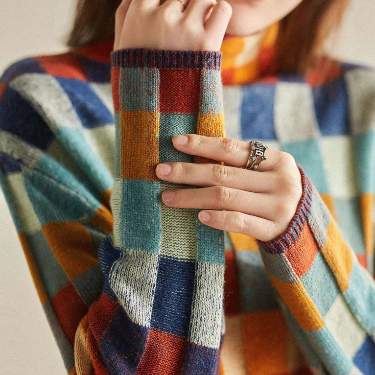 MIA™ - Pull à carreaux inspiré du rétro