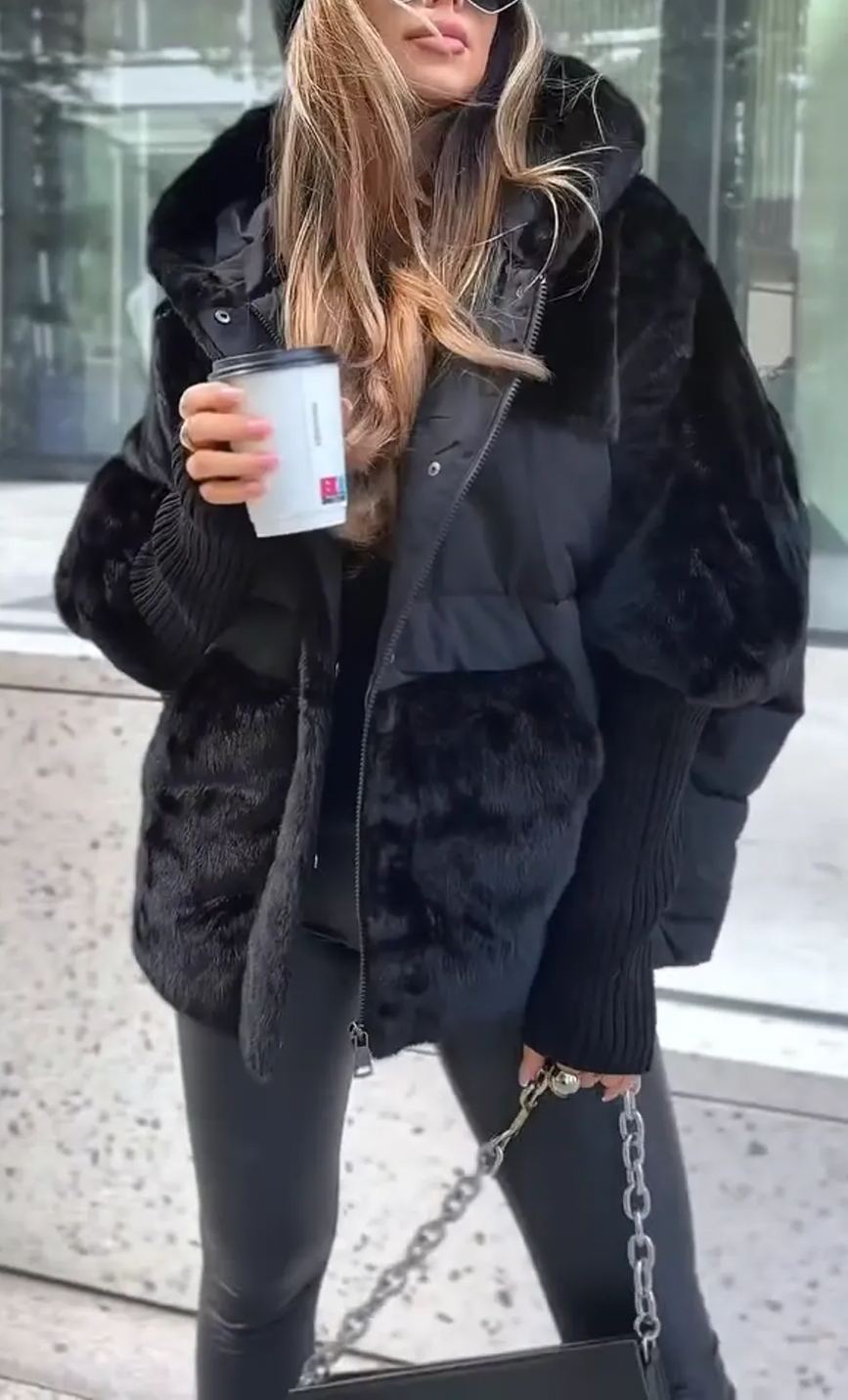 Riley™ - Veste Bomber à Capuche Moderne et Luxueuse