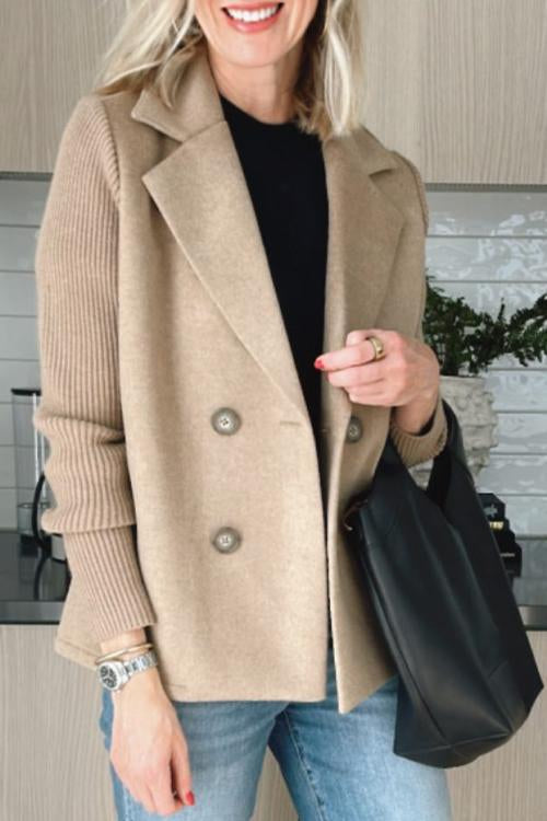 SORELLE™ - Blazer Élégant à Manches Tricotées