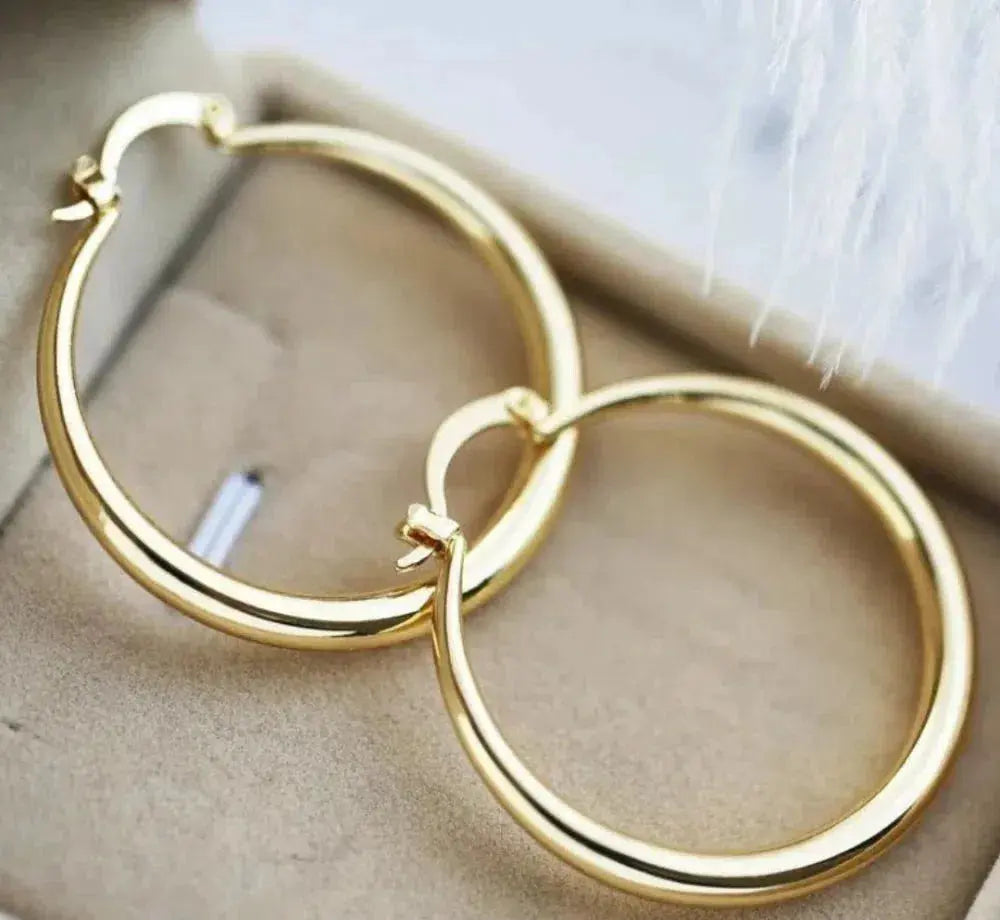Boucles d'oreilles créoles en or