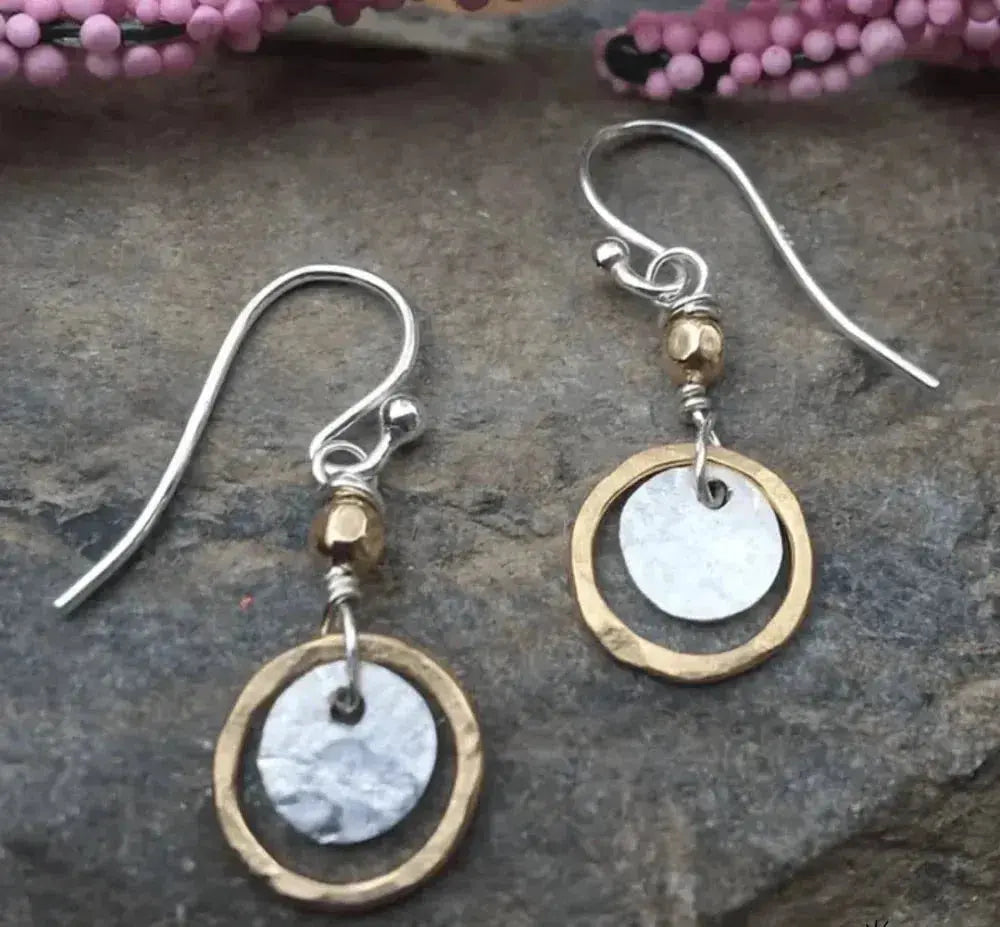 Vintage Gold- und Silberohrringe